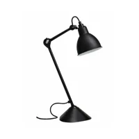 lampe à poser en acier noire 73 x 14 cm gras 205 - dcw editions