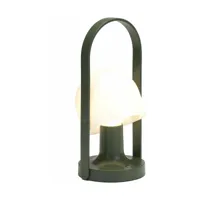 lampe lanterne portable vert 12 cm followme - marset
