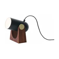 lampe de table noir 20 x 16 cm carronade - le klint