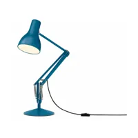 lampe de bureau en aluminium 32 x 53 cm type 75 margaret howell saxon blue - anglepoi