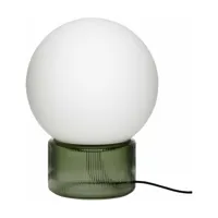 lampe à poser en verre vert sphere - hübsch