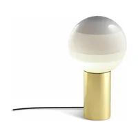 lampe blanche pied laiton 36 cm dipping light - marset