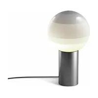 lampe blanche pied graphite 36 cm dipping light - marset