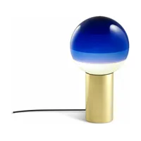 lampe bleue pied laiton 36 cm dipping light - marset